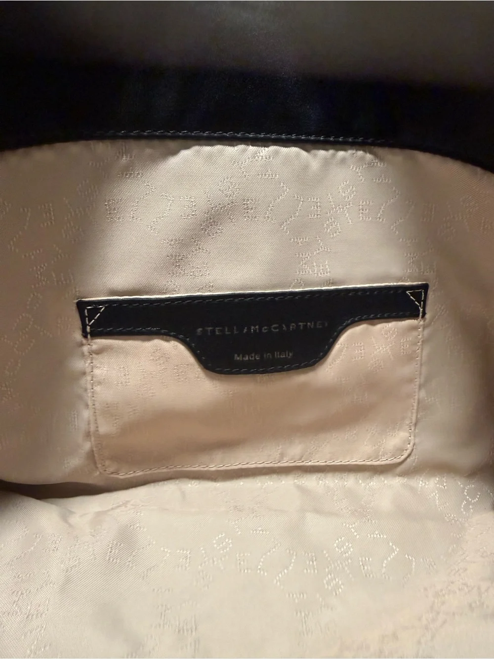 Stella McCartney Black Stud-Embellished Fold-Over Clutch